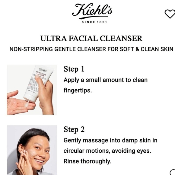 NEW! Kiehl's, Ultra Facial Cleanser, 1.0 fl oz/30ml, BUNDLE of 4 - Picture 3 of 5